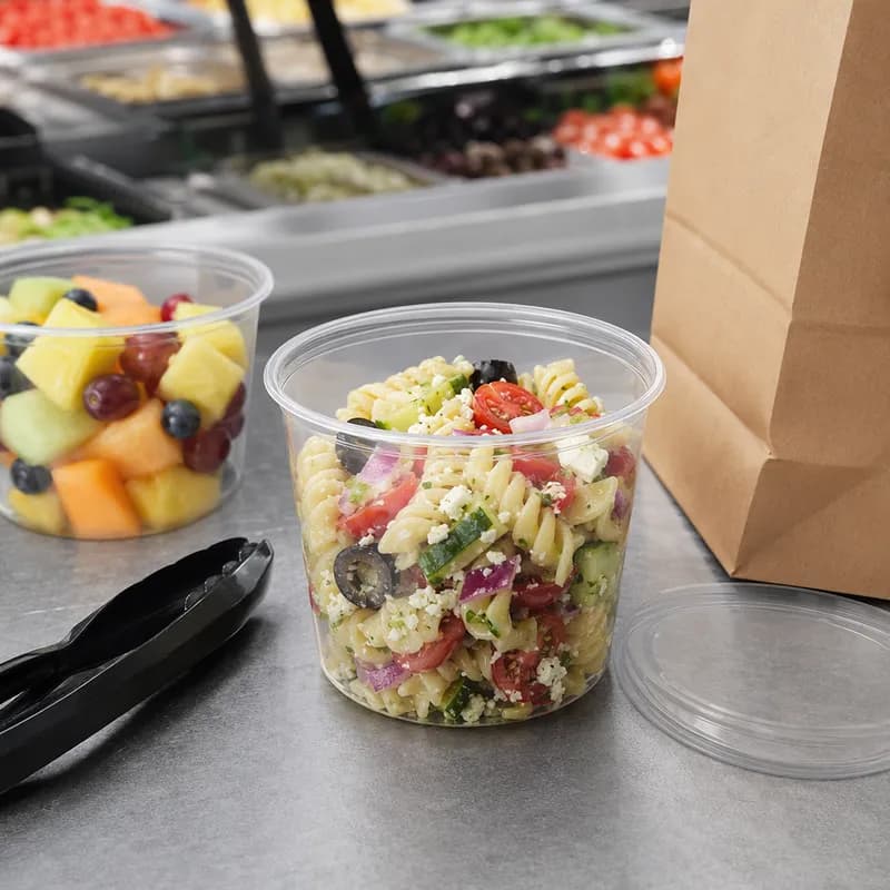 Deli Container Base 24 OZ Plastic Clear 500/Case