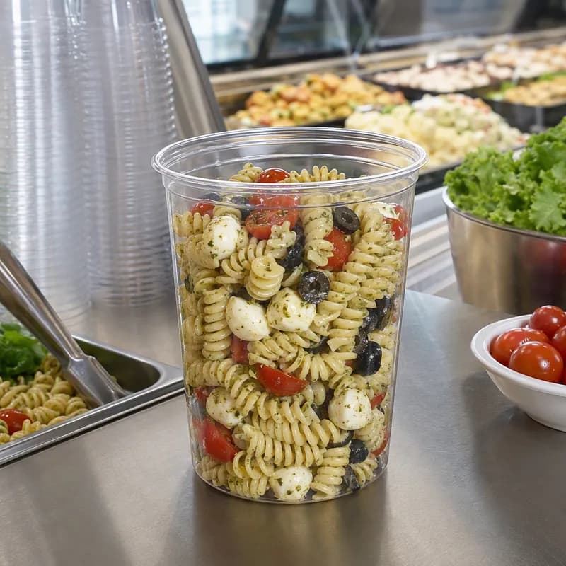 Deli Container Base 32 OZ Plastic Clear 500/Case