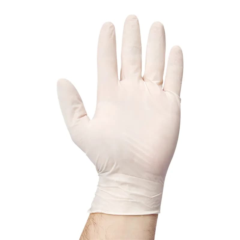 Victoria Bay General Purpose Gloves XL Ivory Latex Disposable Powdered 100 Count/Pack 10 Packs/Case 1000 Count/Case