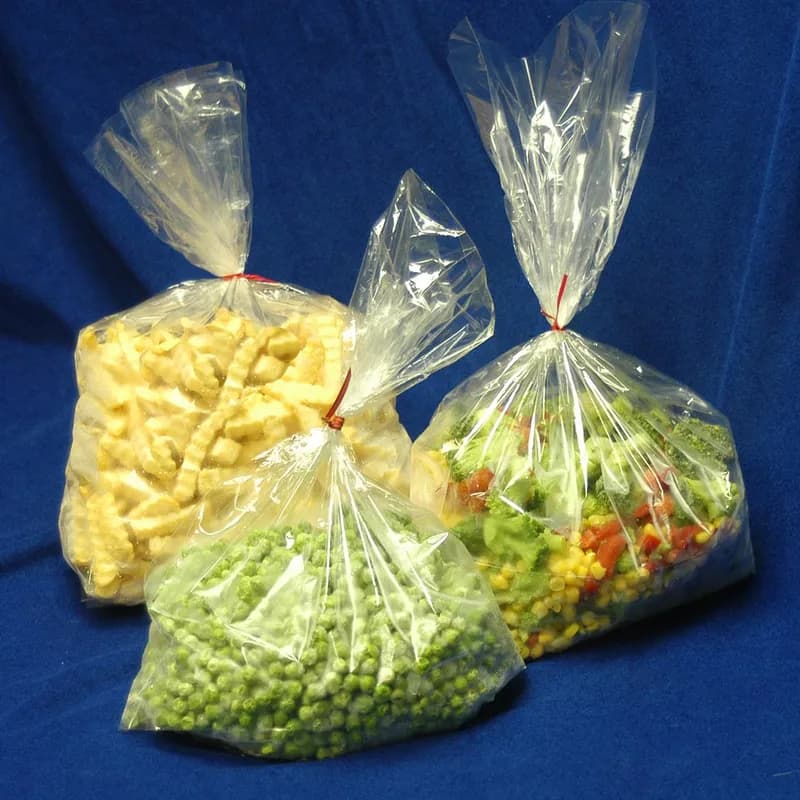 Bag 12X4X16 IN 1MIL Clear With Open Ended Closure Co-Extruded Bottom Gusset Microwave Oven Safe Freezer Safe 1000/Case