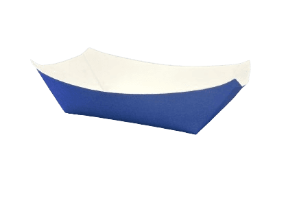 Food Tray 3 LB Paper Blue Rectangle 500/Case