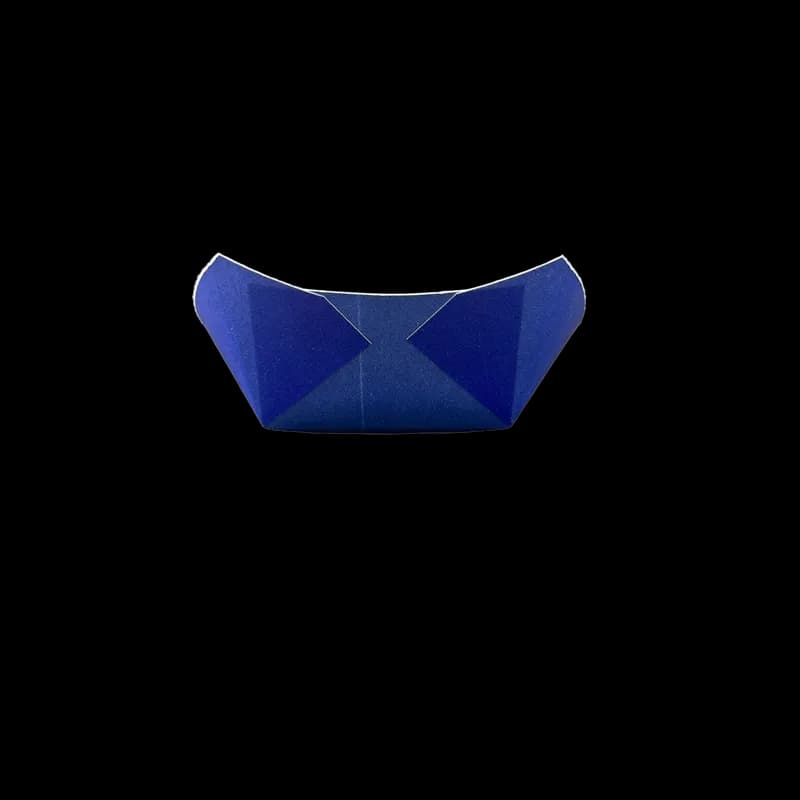 Food Tray 3 LB Paper Blue Rectangle 500/Case