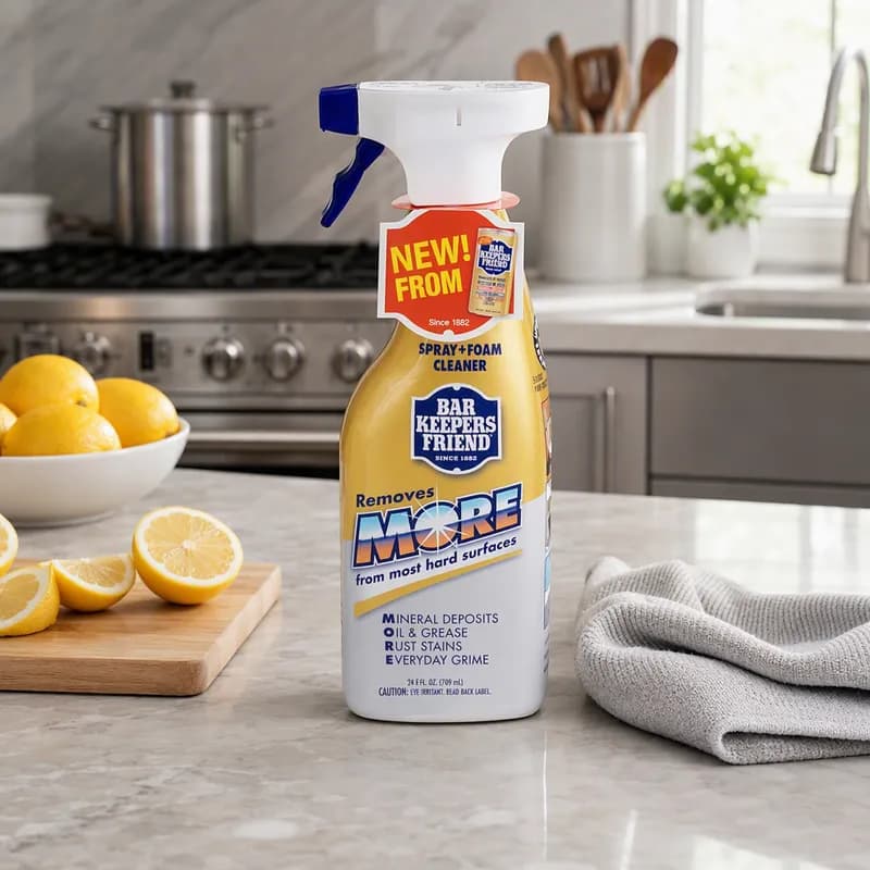 Bar Keepers Friend® Citrus Scent All Purpose Cleaner 24.5 FLOZ Multi Surface Foam Oxalic Acid 6/Case