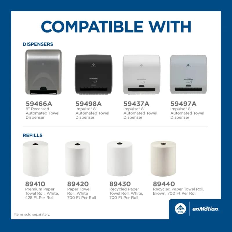 enMotion® Paper Towel Dispenser White Automatic Touchless 1/Each