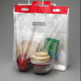 Lunch Bag 11X4X9 IN LDPE 1.5MIL Header 1000/Case