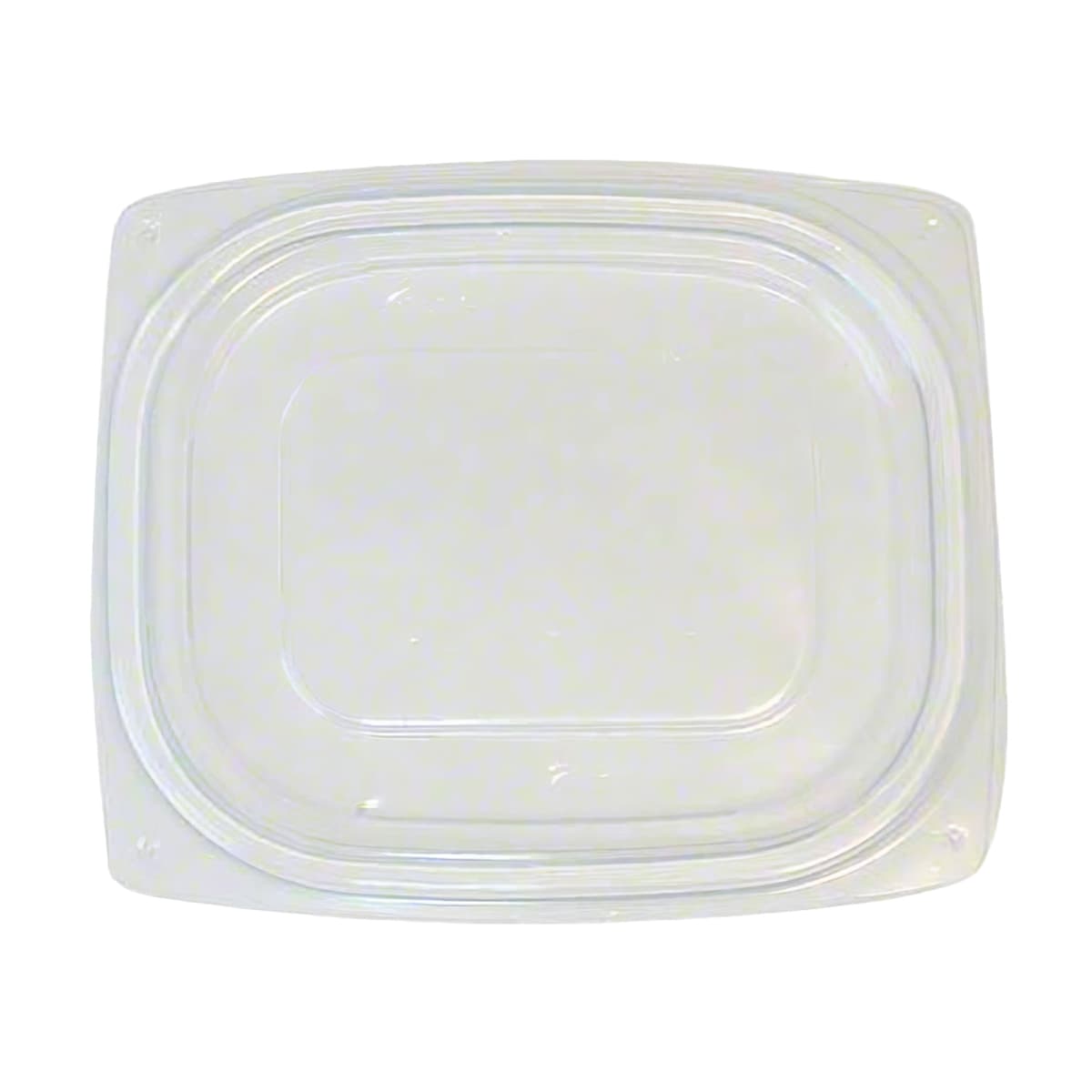 Dart® ClearPac® Lid Flat 1 Compartment OPS Clear For 4-6 OZ Container Unhinged 1008/Case