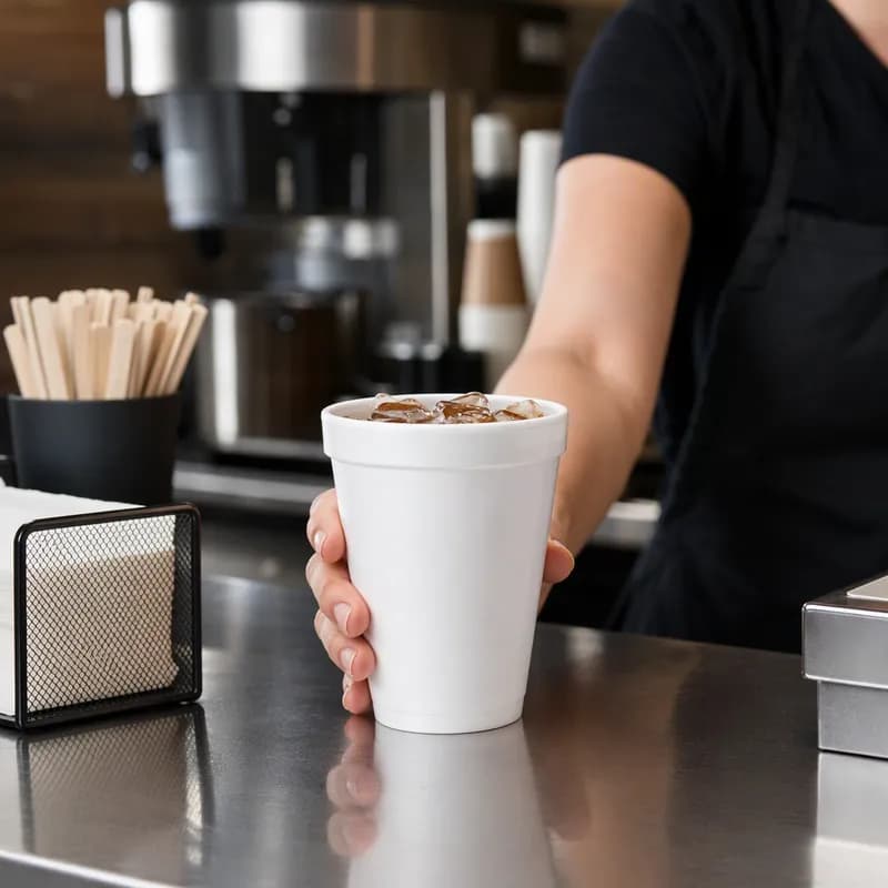 Cup 20 OZ Polystyrene Foam White 500/Case