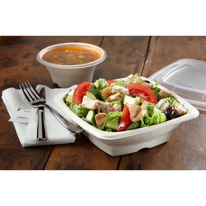 Bowl 16 OZ Pulp Fiber Natural Square 300/Case