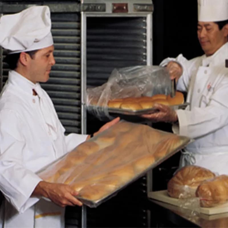 Bun Pan Bag 21X6X35 IN HDPE 0.6MIL Clear High Density FDA Compliant Gusset 200/Roll
