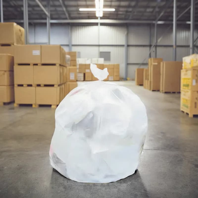 Can Liner 24X33 IN Natural HDPE 12MIC Roll 25 Count/Pack 20 Packs/Case 500 Count/Case