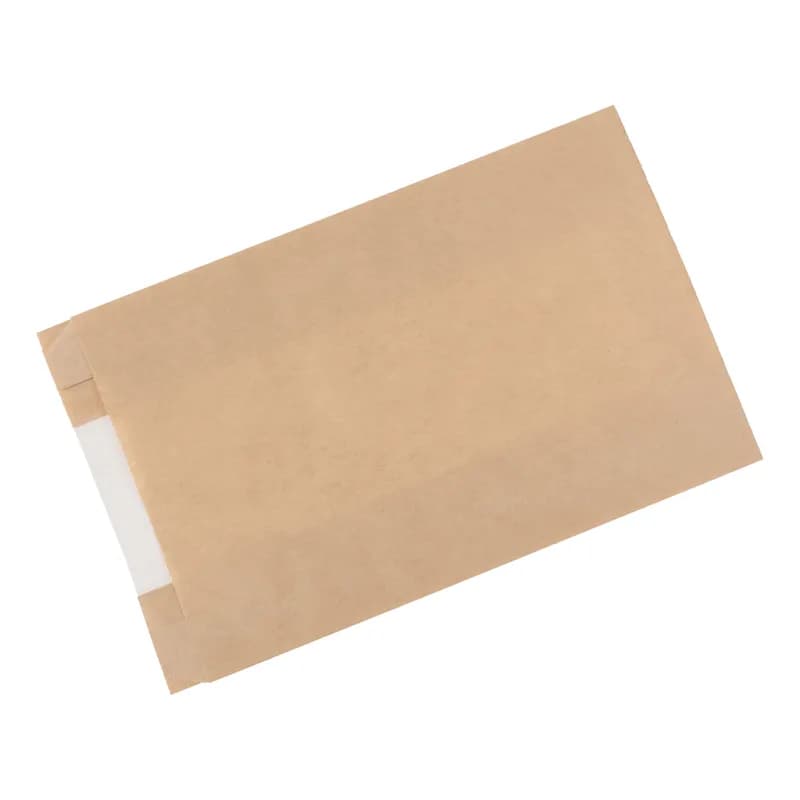 Sandwich Bag 6X2X9 IN Paper Kraft Grease Resistant Window Gusset 1000/Case