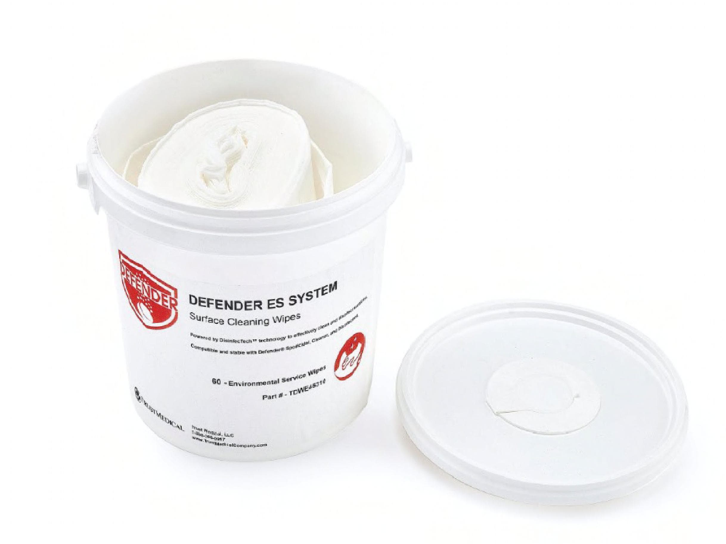Bucket 18.5X18.5X17.8 IN 5 L Plastic White 1/Each