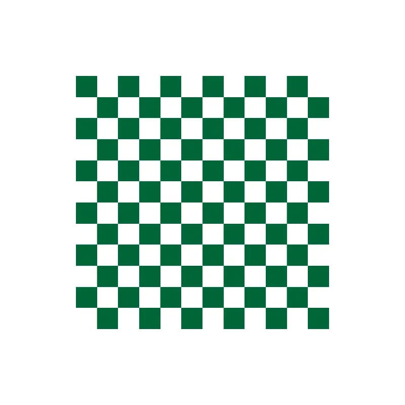 Basket Liner 12X12 IN Dry Wax Paper Green Check 2000/Case
