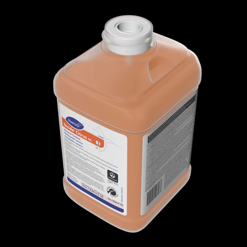 Stride HC Citrus Scent Floor Cleaner 2.5 L Daily Neutral Liquid Concentrate Kosher 2/Case