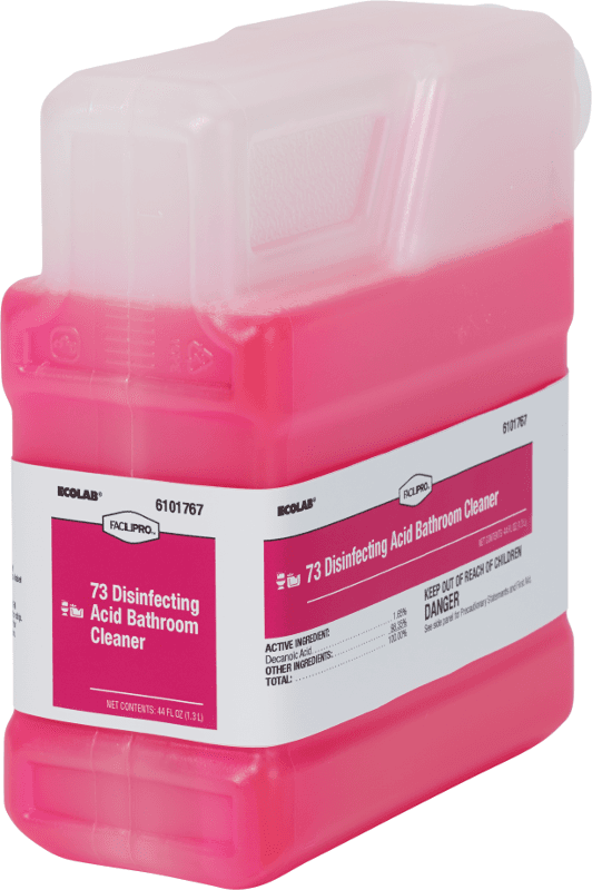 FaciliPro Pleasant Scent Disinfectant Cleaner Restroom Cleaner 1.3 L Liquid 2/Case