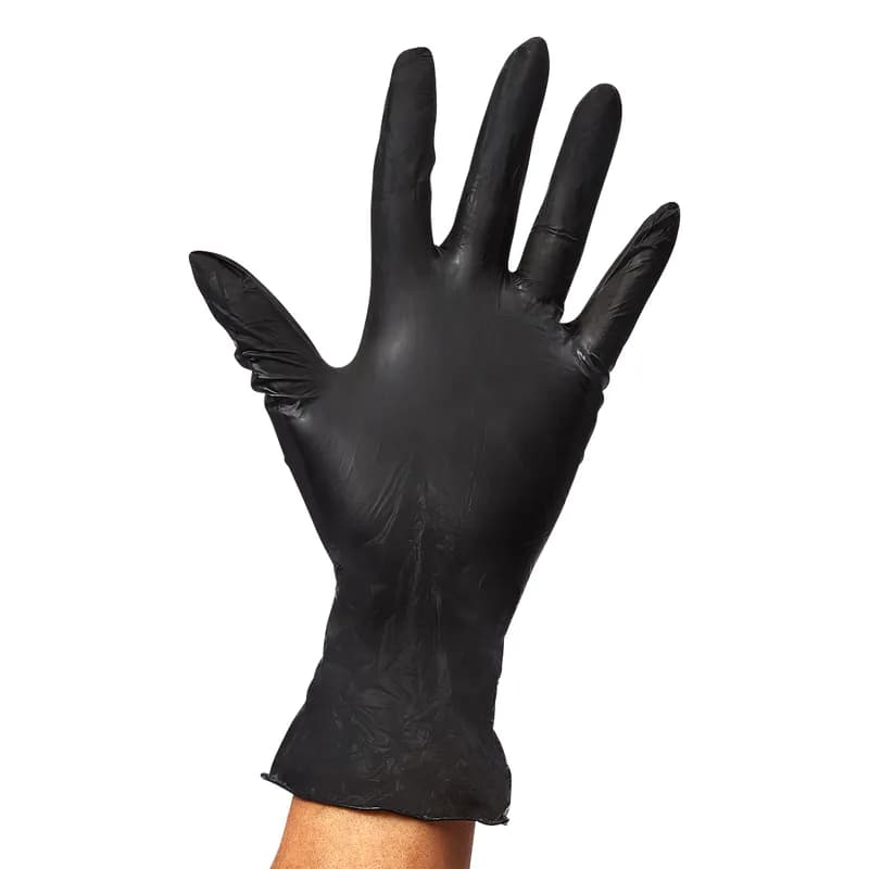 Victoria Bay General Purpose Gloves Small (SM) Black 2.5MIL Vitrile Disposable Powder-Free 100 Count/Pack 10 Packs/Case