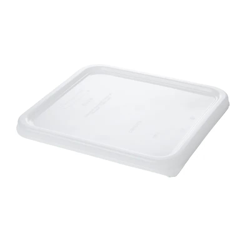 Lid Food Storage Container 9.00X8.47X0.51 IN 2-8 QT White Square LDPE With Snap Lid Food Safe Leak Resistant 1/Each