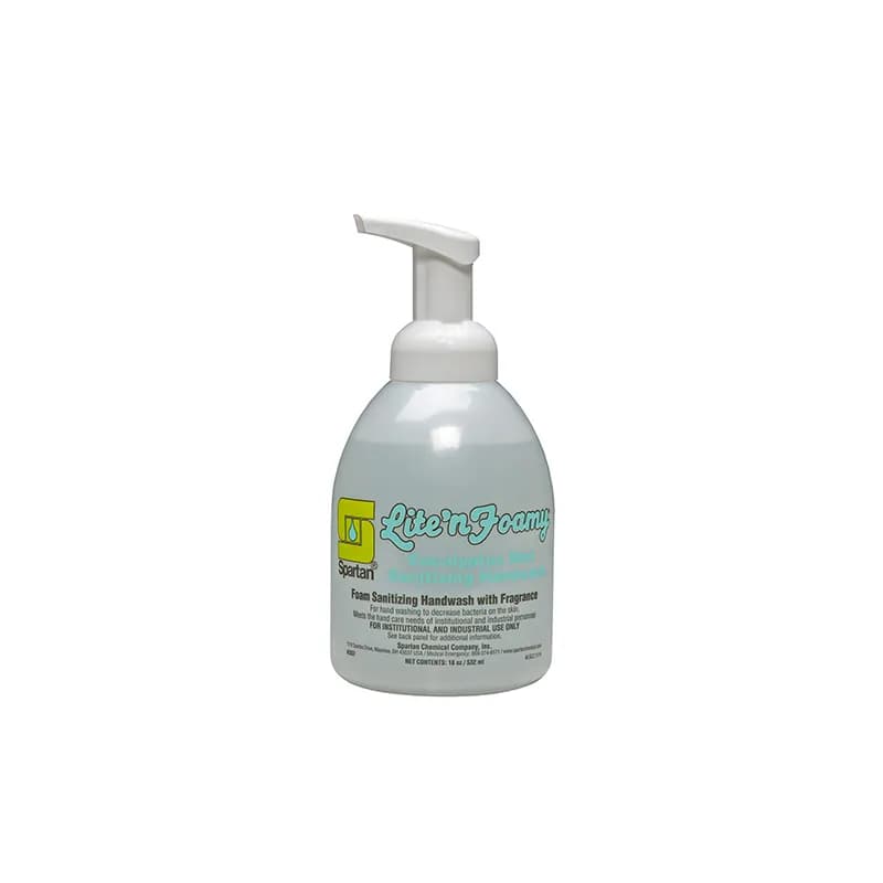 Lite'n Foamy® Eucalyptus Mint Sanitizing Hand Wash RTU 18 FLOZ Clear 6/Case