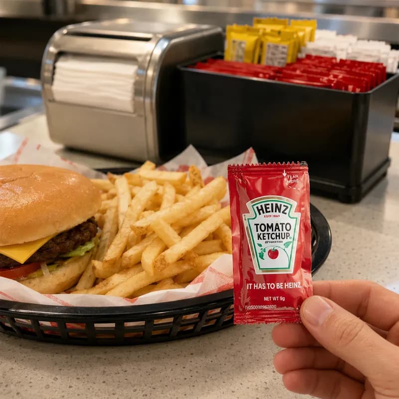 Ketchup 9 G Single Packets 1000/Case