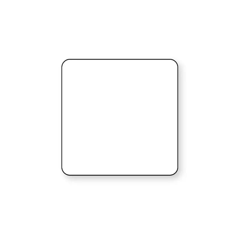 DateCodeGenie® Blank Label 2X2 IN Dissolvable 750CT 4/Pack