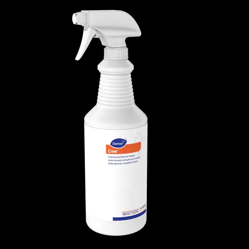 Crew® Fresh Scent Restroom Cleaner 32 FLOZ Multi Surface Acidic Liquid RTU Foam 12/Case