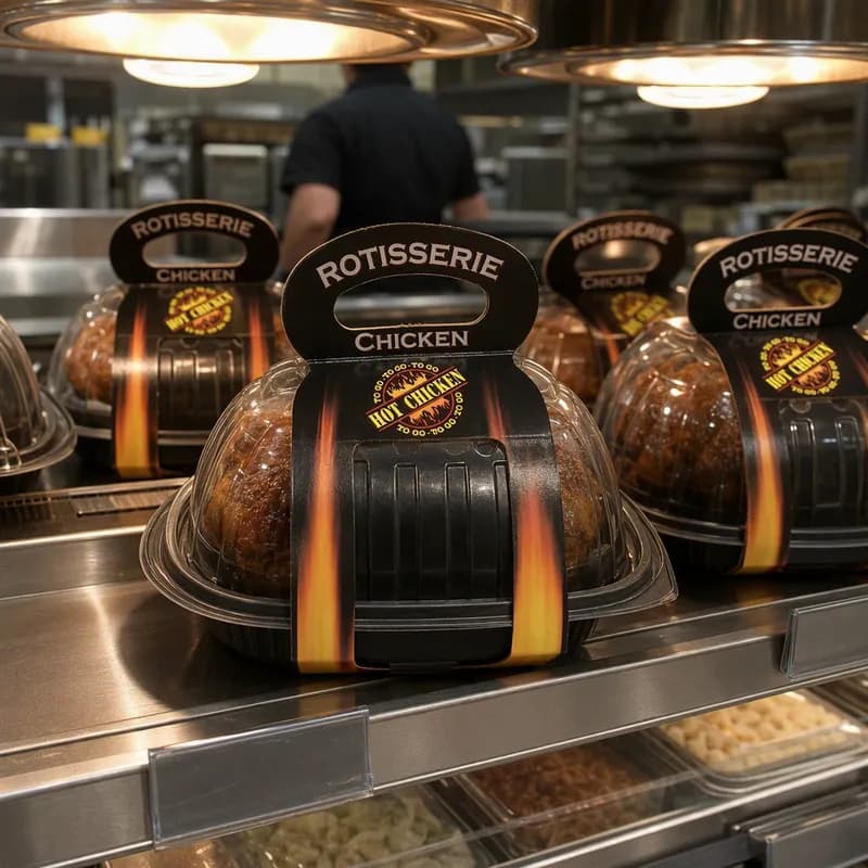 Rotisserie Chicken Sleeve or Strap 7.125X6X5.5 IN Stock 350/Case