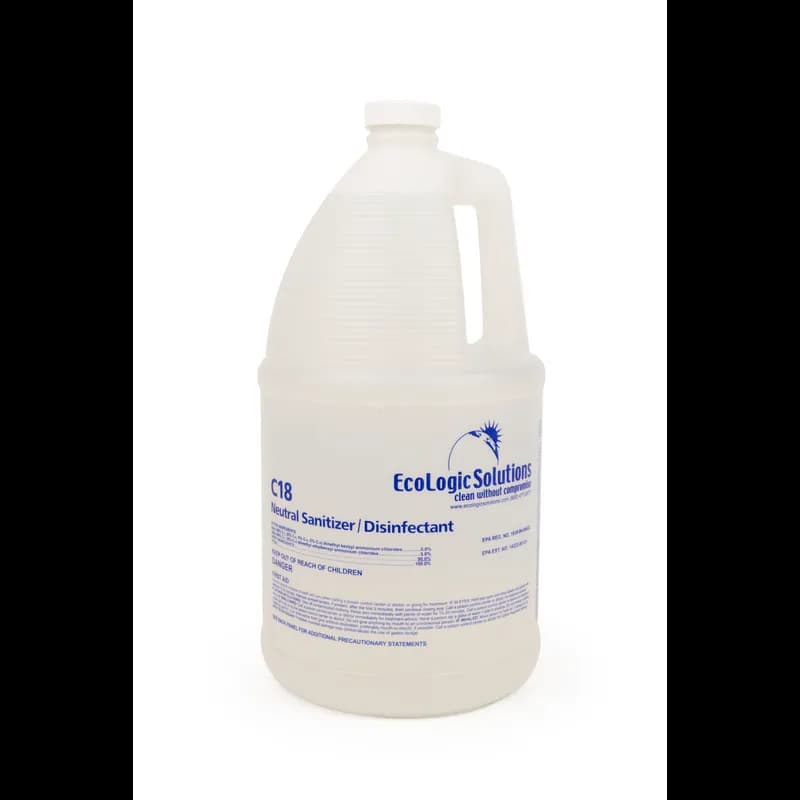 EcoLogic Solutions II Odorless Sanitizer 1 GAL Multi Surface Neutral Concentrate Quat 4/Case