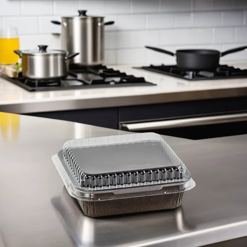 Lid Dome 4X4 IN Plastic Square For Container 560/Case