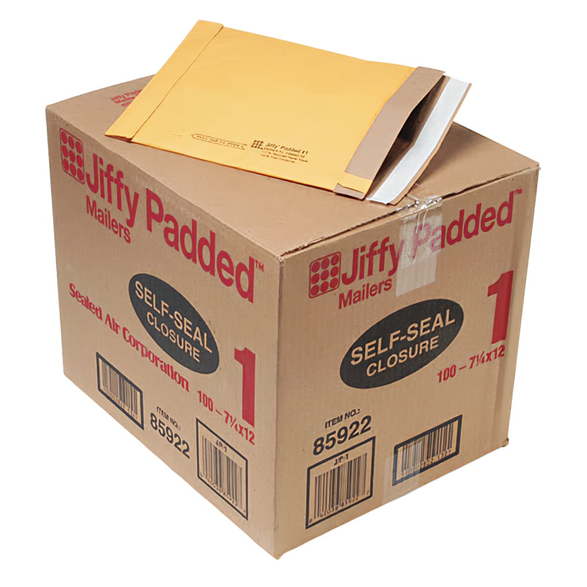 Jiffy® Padded Mailer 7.5X12 IN Self-Seal 100/Case