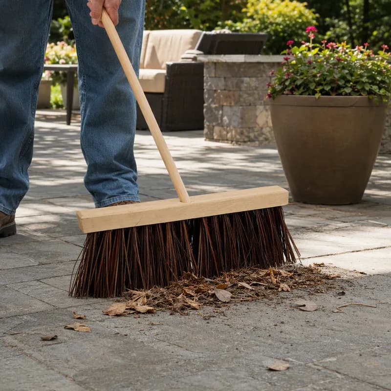 Outdoor Broom Palmyra With 16IN Head 1/Each