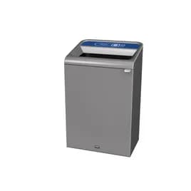 Configure™ Paper 1-Stream Trash Can 27.63X22.25X42.25 IN 33 GAL Gray Metal 1/Each