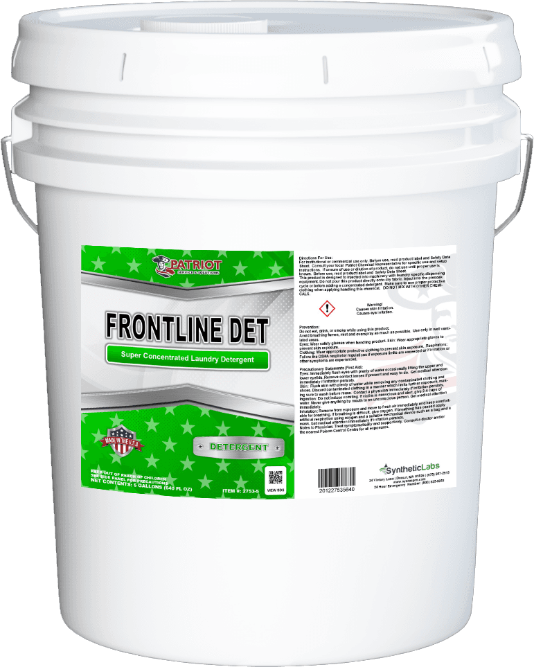 Patriot® FRONTLINE Laundry Detergent 5 GAL 1/Each