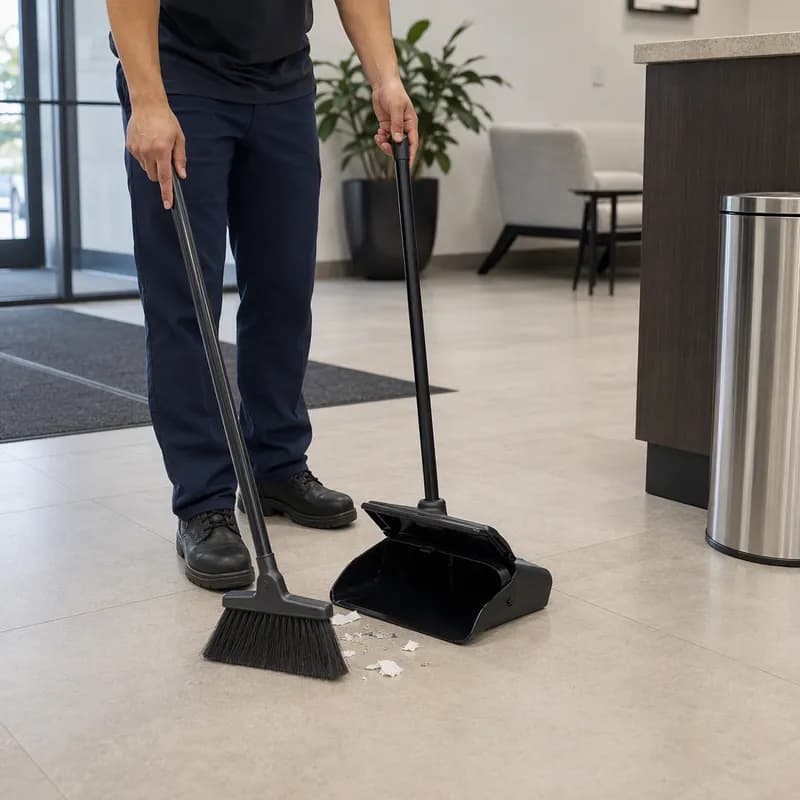 Lobby Dust Pan 13.25X12.5X37.625 IN Iron 1/Each