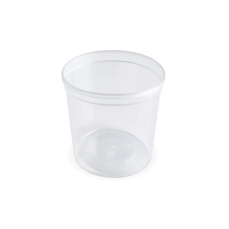 Value Line Deli Container Base 24 OZ PP Clear Round 500/Case