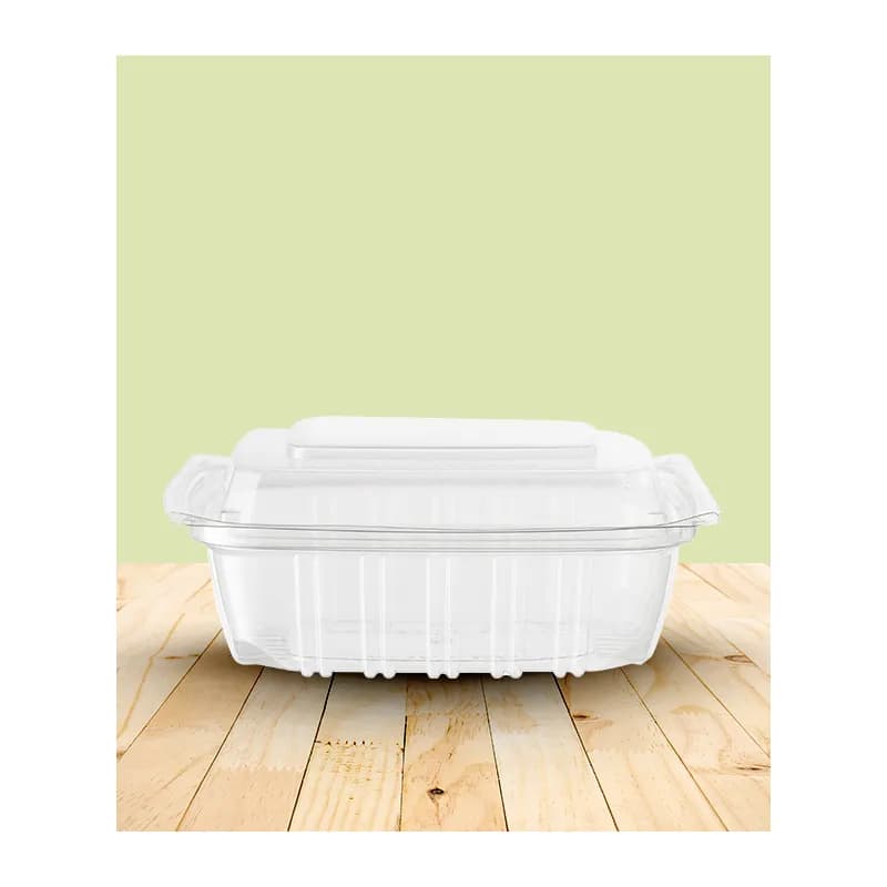 Loaf Hinged Container 9.3X5.5X3.33 IN PET Clear Rectangle 400/Case