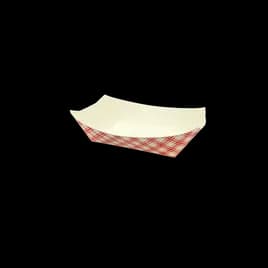 Food Tray 3 LB Clay-Coated Paperboard Red 500/Case