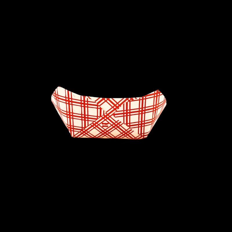 Food Tray 3 LB Clay-Coated Paperboard Red 500/Case