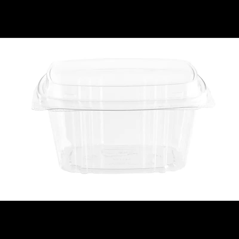 Deli Container Hinged With Dome Lid 16 OZ PET Clear 200/Case