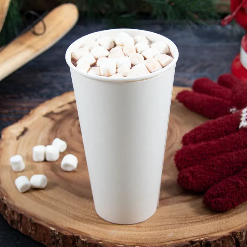 Solo® ThermoGuard® Hot Cup Insulated 20 OZ Double Wall Poly-Coated Paper White 30 Count/Pack 20 Packs/Case