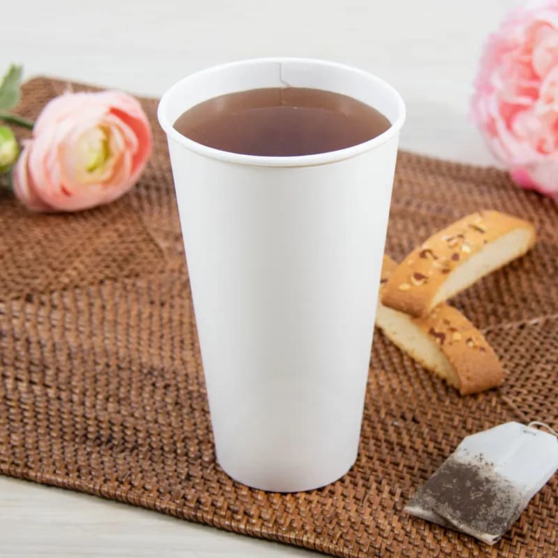Solo® ThermoGuard® Hot Cup Insulated 20 OZ Double Wall Poly-Coated Paper White 30 Count/Pack 20 Packs/Case
