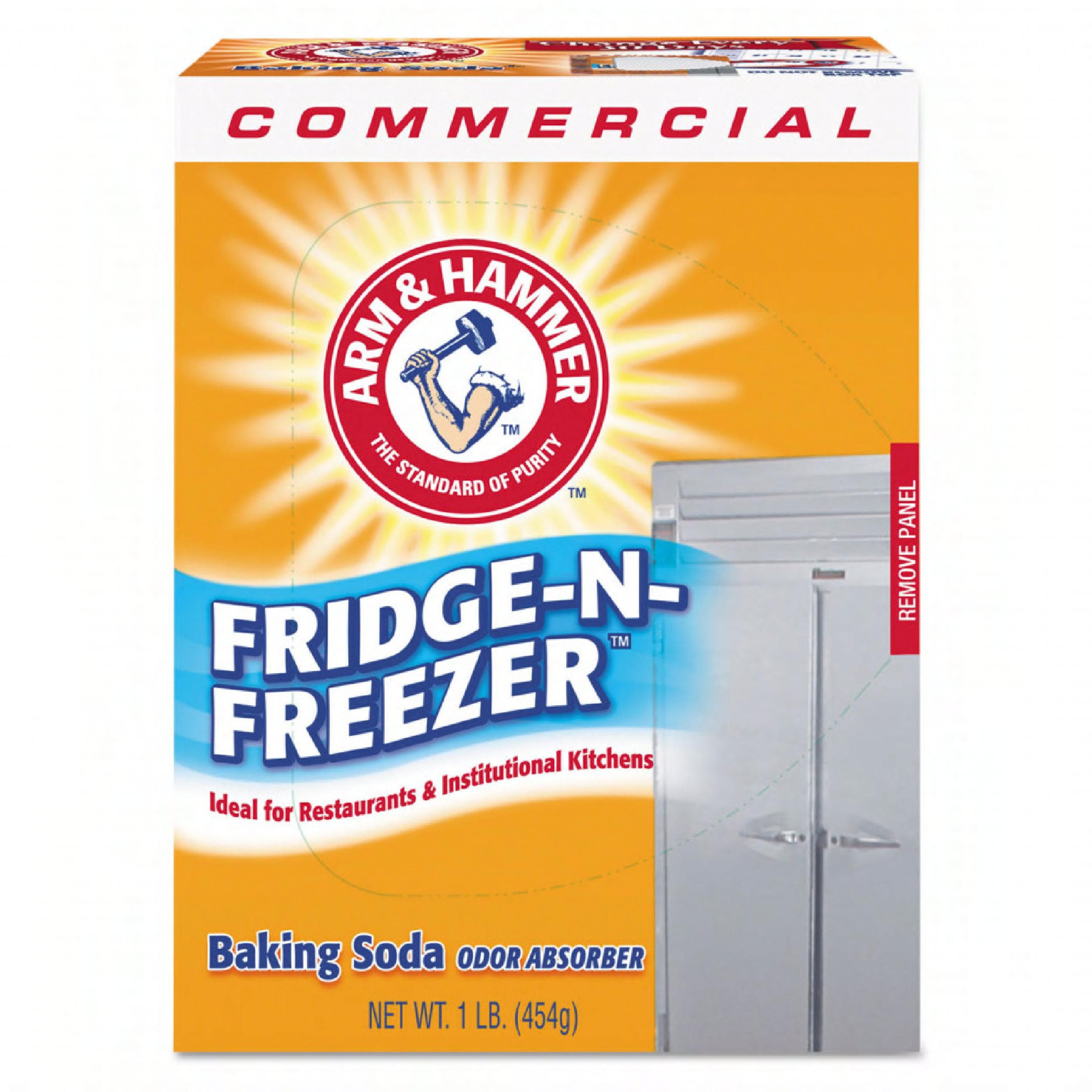 Arm & Hammer™ Unscented Fridge & Freezer Cleaner 1 LB Powder Baking Soda 12/Case