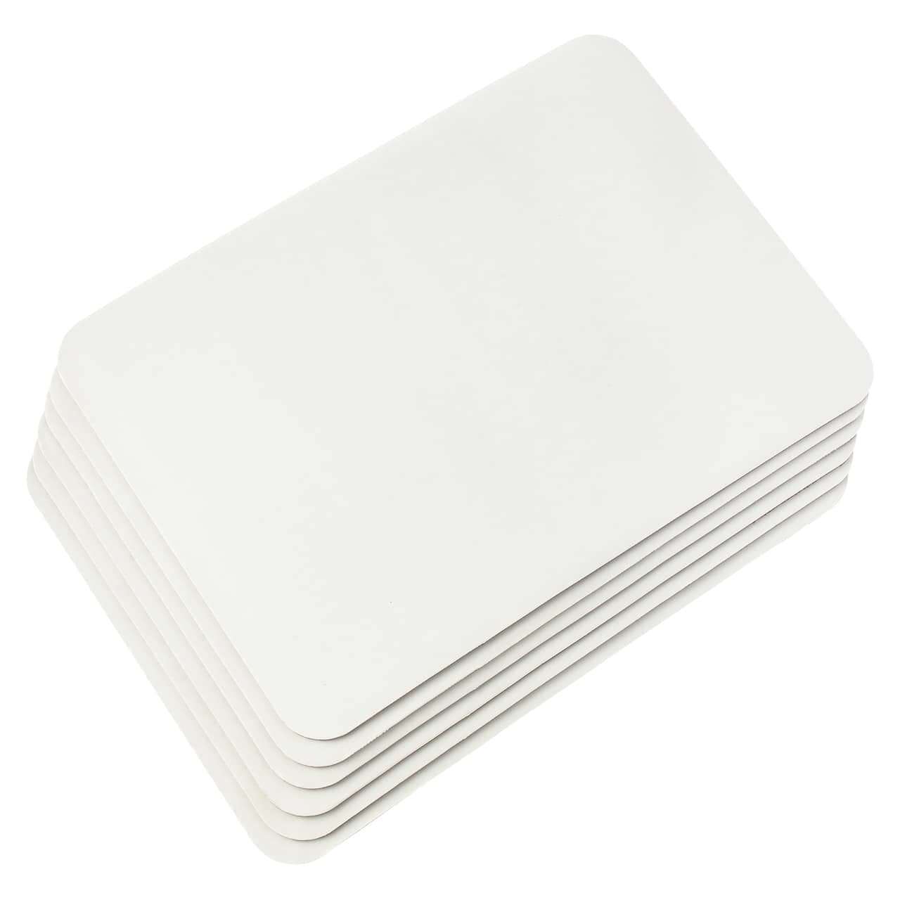 Cake Pad 1/4 Size Coated Paper White Rectangle 100/Case