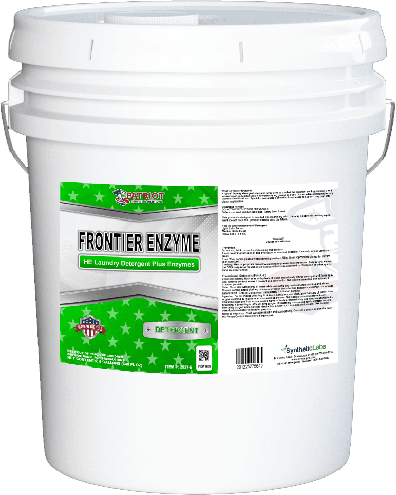 Patriot® Laundry Detergent 5 GAL Neutral Enzymatic 1/Each