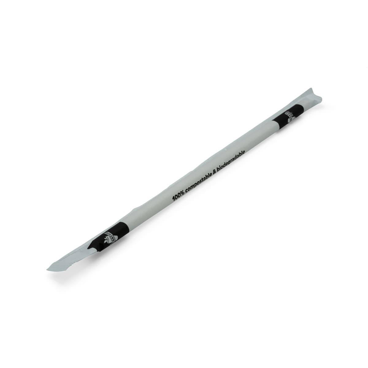 Juice Generation Giant Straw 8 IN Polyhydroxyalkanoate (PHA) Wrapped 3600/Case