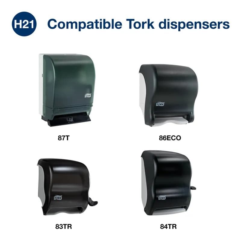 Tork Roll Paper Towel H21 7.9IN X1000FT 1PLY Natural Embossed Universal Refill 1.9IN Core Diameter 6 Rolls/Case