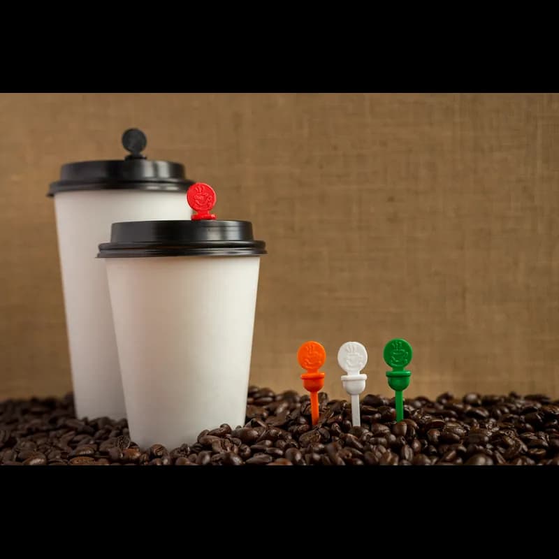 StixToGo Beverage Plug Plastic Orange 2000/Case