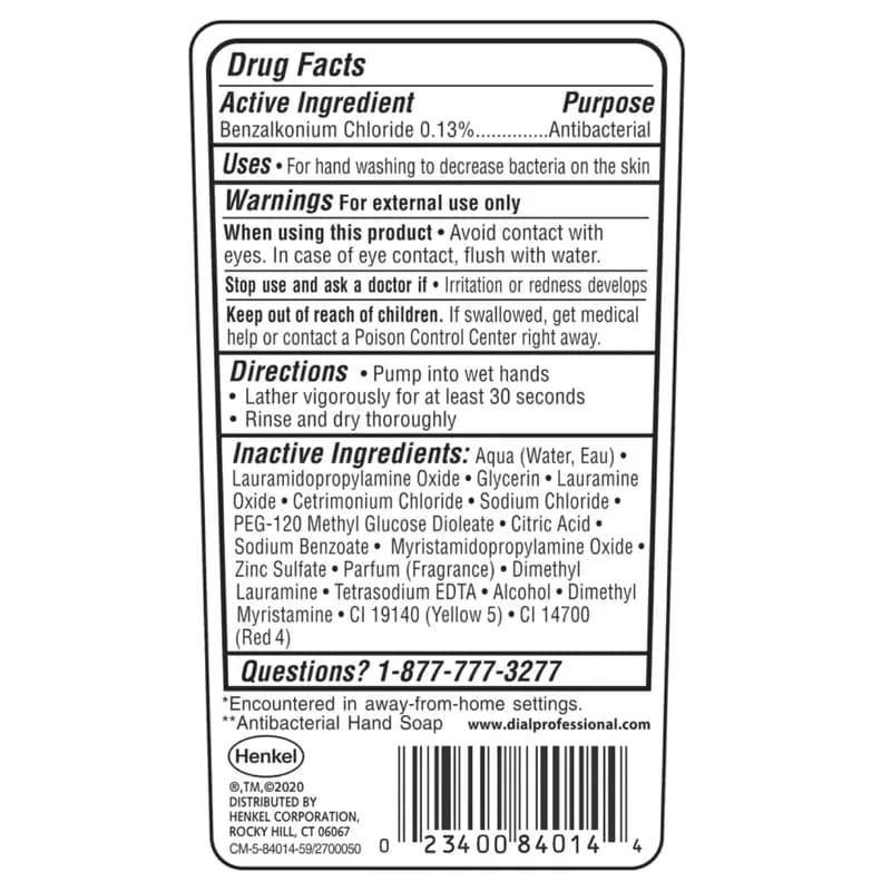 Dial Hand Soap Liquid 7.5 OZ Gold Antimicrobial 12/Case