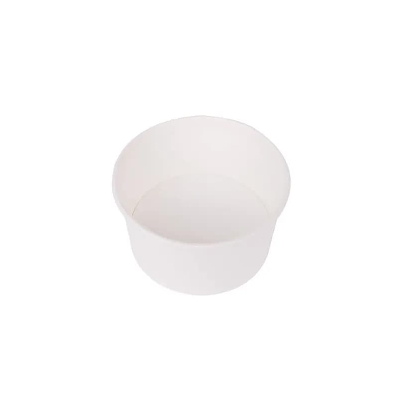 Karat® Food Container Base 5 OZ Double Wall Poly-Coated Paper White Round 1000/Case
