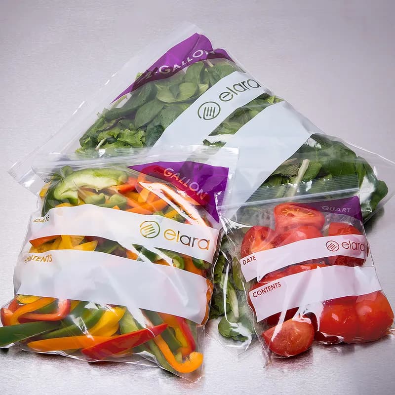 Bag 10.5X11 IN 1 GAL LDPE Clear With Double Zip Seal Closure Label Strip 250/Box