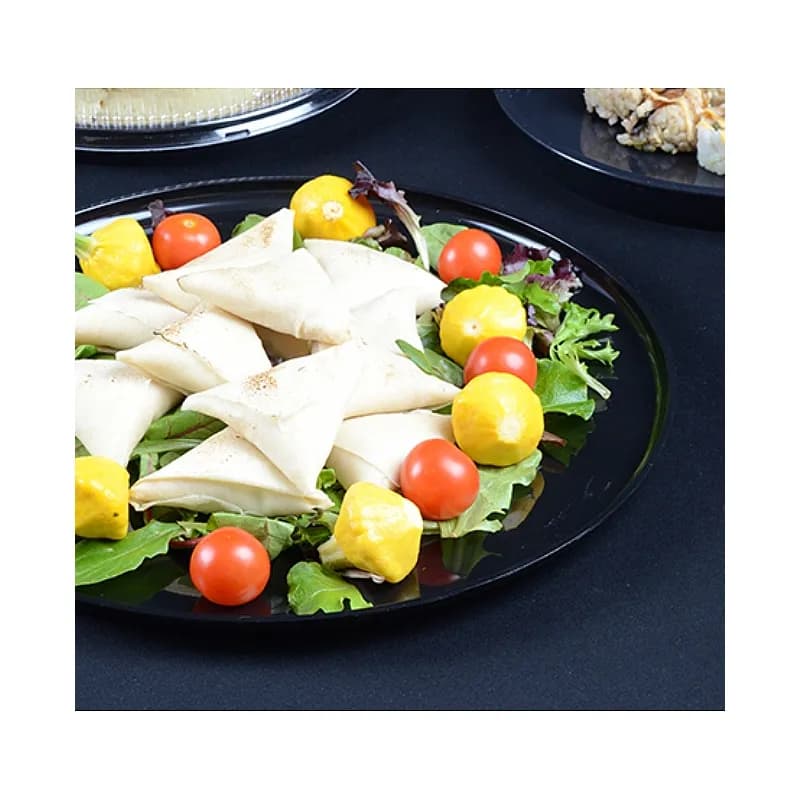 Platter Pleasers Serving Tray Base 18 IN Plastic White Round Heavy Duty 25/Case